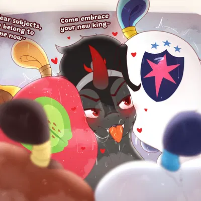 big macintosh (mlp), king sombra (mlp), shining armor (mlp) (friendship is magic, hasbro) created by pony dreaming