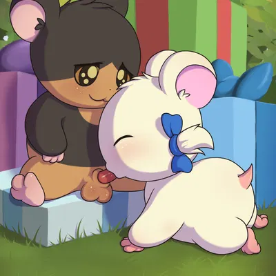 bijou (hamtaro), fan character (hamtaro (series)) created by minum