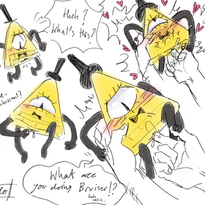 bill cipher, stan pines (disney, gravity falls) created by belossyy66