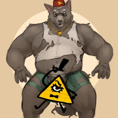 bill cipher, stan pines (disney, gravity falls) created by cryingfatcat