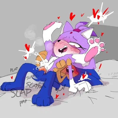 blaze the cat, sonic the hedgehog (sega, sonic the hedgehog (series)) created by 2toastyyy