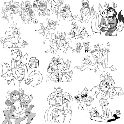 blueberry (felino), captain flintlock (felino), daryl nimble (mythology, pixile studios) created by felino, krackdown9