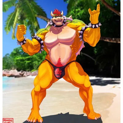 bowser (mario bros, nintendo) created by dhaelos