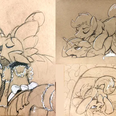 braeburn (mlp), lyra heartstrings (mlp), shining armor (mlp) (friendship is magic, hasbro) created by braeburned