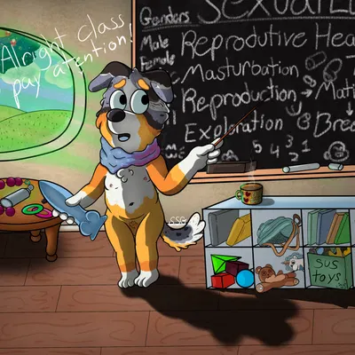 calypso (bluey), unicorse (bluey (series)) created by somestickygoo