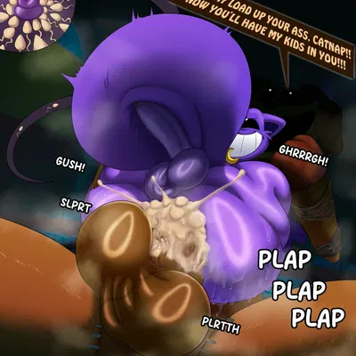 catnap (poppy playtime), dogday (poppy playtime) (mob entertainment, poppy playtime) created by kiffy (artist)