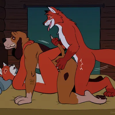 copper (tfath), tod (tfath), vixey (tfath) (disney, the fox and the hound) created by dickarmdaryl