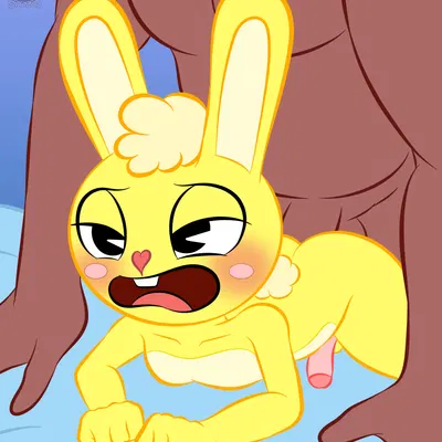 cuddles (htf) (happy tree friends) created by sirjzau