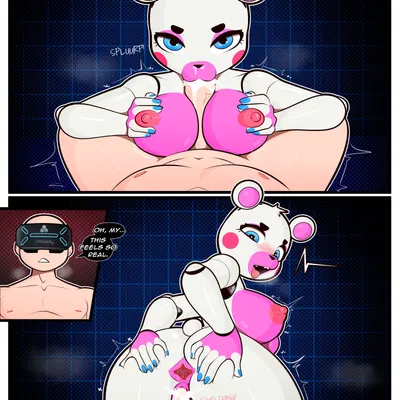 customer (freddy fuckbear's cathouse), helpy (fnaf) (five nights at freddy's, freddy fuckbear's cathouse (kevwrite)) created by kevwrite