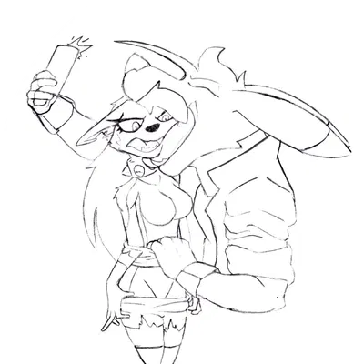 cyote, loona (helluva boss) (hellaverse, helluva boss) created by chaoshetra