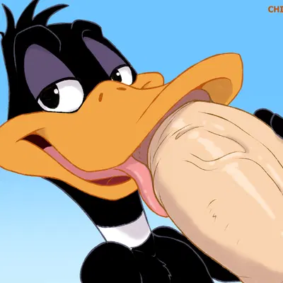 daffy duck, walter bunny (looney tunes, warner brothers) created by chicobo