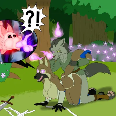 daniel (damnedfox), leona the brave (-ky-), leona the depraved (-ky-) (nintendo, pokemon) created by ky (malamute)