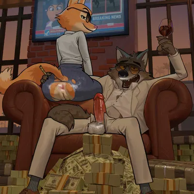 diane foxington, mr. wolf (the bad guys) (dreamworks, the bad guys) created by wolfinasuit