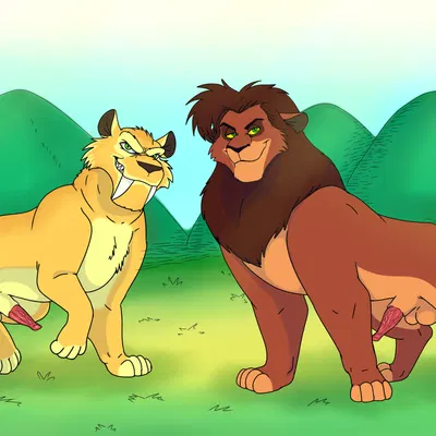 diego (ice age), kovu (the lion king) (blue sky studios, disney) created by cajuzinho02