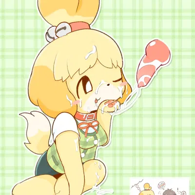digby (animal crossing), isabelle (animal crossing) (animal crossing, nintendo) created by x kemo