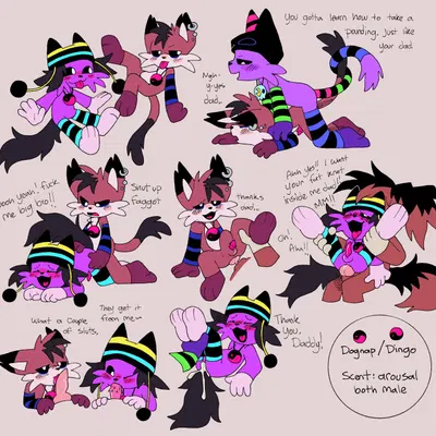 dingo (pachi rizuu), dognap (pachi rizuu), skullnap (pachi rizuu) (mob entertainment, poppy playtime) created by pachi rizuu