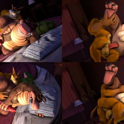 dingodile, tiny tiger (activision, crash bandicoot (series)) created by lewdview