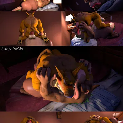 dingodile, tiny tiger (activision, crash bandicoot (series)) created by lewdview