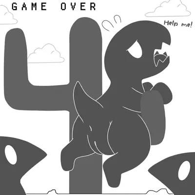 dinosaur (google chrome) (google, google chrome) created by leafeon0927