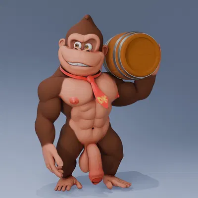 donkey kong (character) (donkey kong (series), nintendo) created by prrle