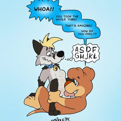 doodle (doodledoggy), scuzzy (scuzzyfox) created by doodledoggy