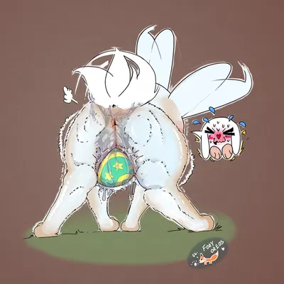 easter bunny (easter) created by foxyoreos