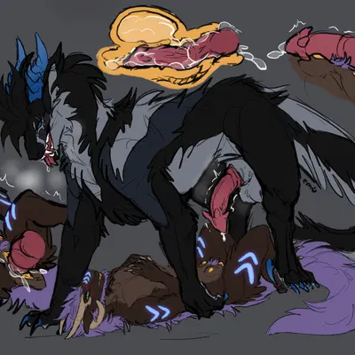 ennis (ennismore), rykor (endermoonfur) (mythology) created by endermoonfur