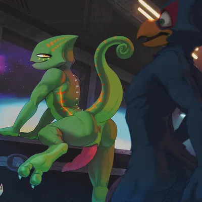 falco lombardi, leon powalski (nintendo, star fox) created by drakawa