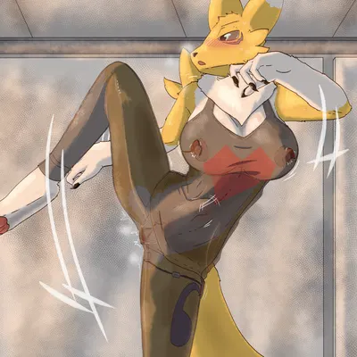 fan character (bandai namco, digimon) created by foxylilshrink