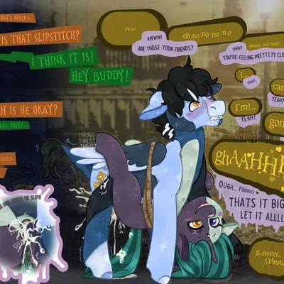 fan character, frankenpony (peachy-pea) (halloween, hasbro) created by peasandcream