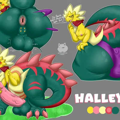 fan character, halley (woofington gator) (nintendo, pokemon) created by woofington gator