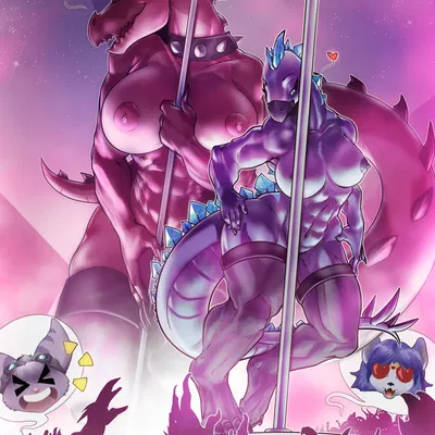 fan character, interstellar demon stripper, krystal (star fox) (adult swim, cartoon network) created by luankretz