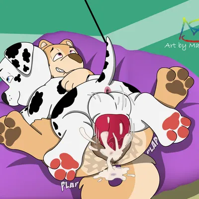 fan character, marshall (paw patrol), nicky (marvispot84) (nickelodeon, paw patrol) created by marvispot84