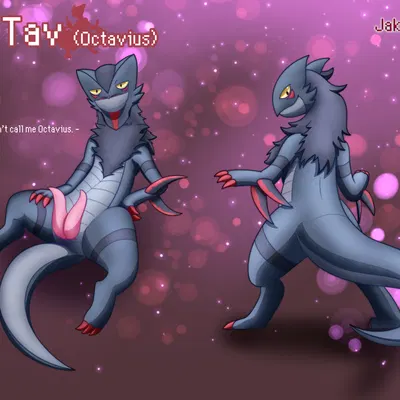 fan character, octavius (sceptile) (nintendo, pokemon) created by jakuya art