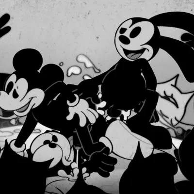 felix the cat, mickey mouse, oswald the lucky rabbit (disney, felix the cat (series)) created by hairlessboyblunder