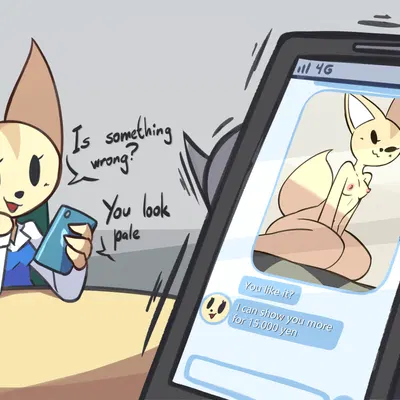 fenneko (aggretsuko, patreon) created by nova rain