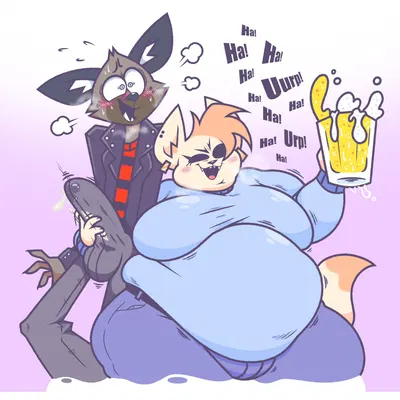 fenneko, haida (aggretsuko) (aggretsuko, sanrio) created by redphlannel