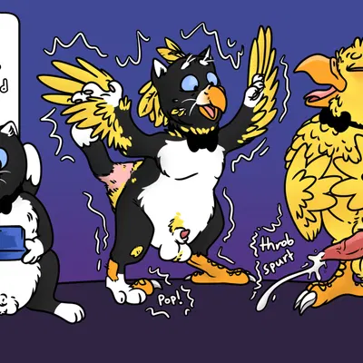 final fantasy, nintendo created by pteri (artist)