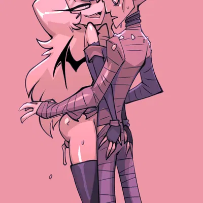 finn talbert (bigdad), kiki (helluva boss) (hellaverse, helluva boss) created by bigdad