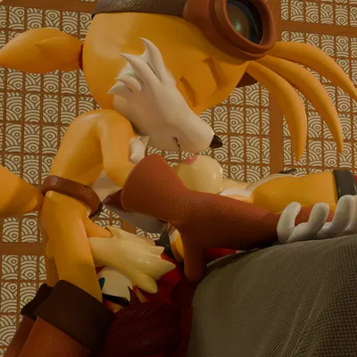 fiona fox, miles prower (archie comics, sega) created by rotalice2