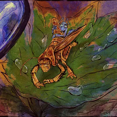 flik (a bug's life), hopper (a bug's life) (a bug's life, disney) created by the dawner