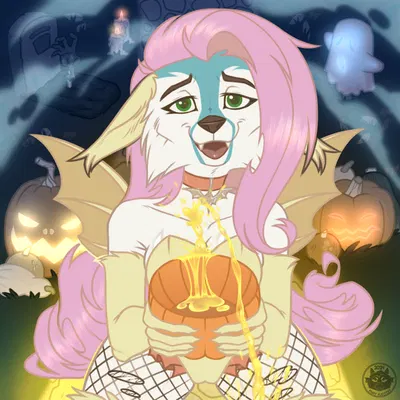 flutterbat (mlp), fluttershy (mlp) (friendship is magic, halloween) created by angry platypus
