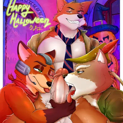 fox mccloud, nick wilde, robin hood (disney, nintendo) created by jirux