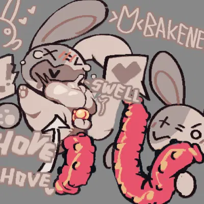 gibblit (nekodata) created by bakenek0o