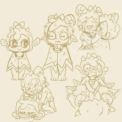 goat (cult of the lamb), lamb (cult of the lamb), purple crown (cult of the lamb) (cult of the lamb, massive monster (studio)) created by susuoro