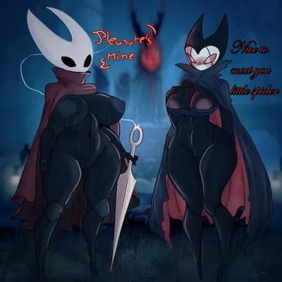grimm (hollow knight), hornet (hollow knight) (hollow knight (franchise), team cherry) created by smolreapy