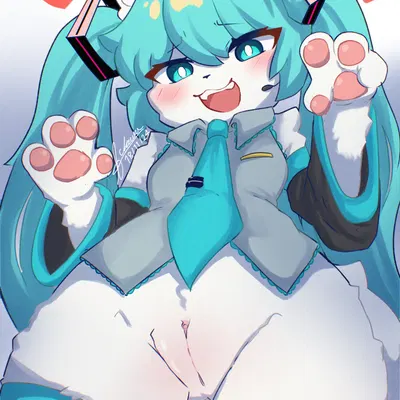 hatsune miku (vocaloid) created by fu kawa