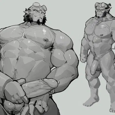 hellboy (character) (hellboy (series)) created by dendryte axxon