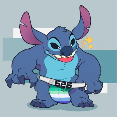 himbo stitch, stitch (lilo and stitch) (disney, lilo and stitch) created by hikiganebousou
