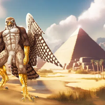 horus (egyptian mythology, middle eastern mythology) created by dead.akira